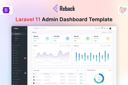 Reback- Laravel 11 Admin & Dashboard Template