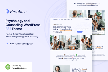 Resolace- Psychology & Counseling 1.0.1 WordPress Theme