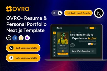 Resume & Personal Portfolio Nextjs Template