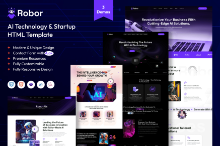 Robor- AI & Automation Integration HTML Template