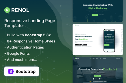 Ronel- Landing Page Templates