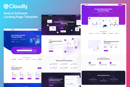 SaaS, Software & App Landing HTML Template