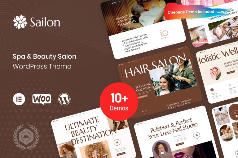 Sailon – Spa & Beauty Salon WordPress Theme