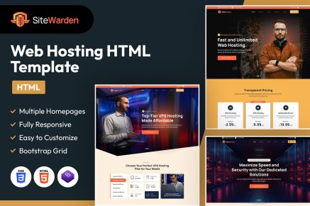 SiteWarden | Web Hosting HTML Template
