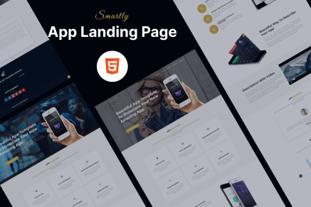 Smartly- App Landing Page HTML Template