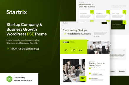 Startrix- Startup Company & Business 1.0.1 WP Theme