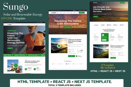 Sunnar- Solar & Renewable Energy Template