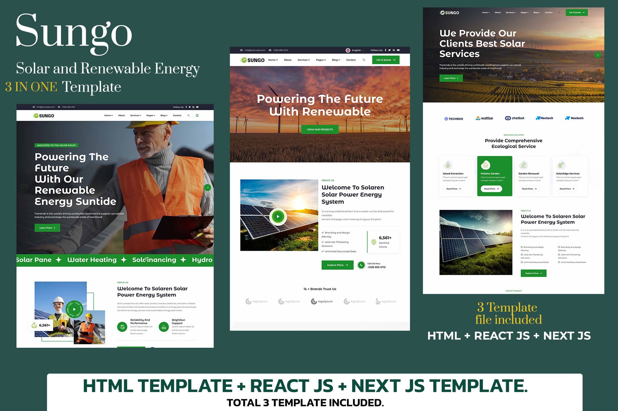Sunnar- Solar & Renewable Energy Template