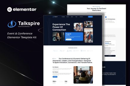 Talkspire- Event & Conference Elementor Template Kit