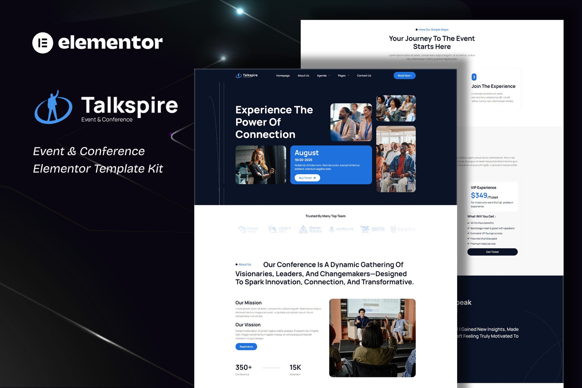 Talkspire- Event & Conference Elementor Template Kit