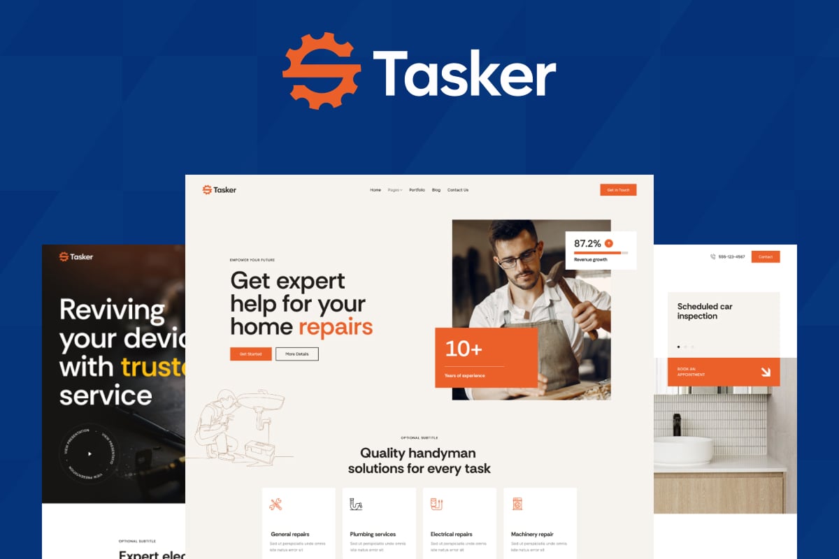 Tasker 1.0.0 WordPress Theme