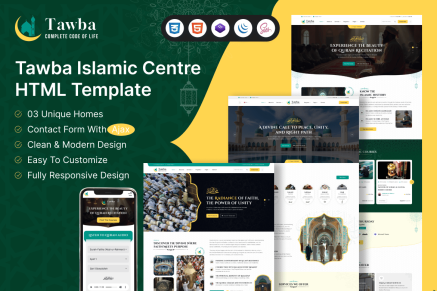 Tawba- Islamic Center HTML Template