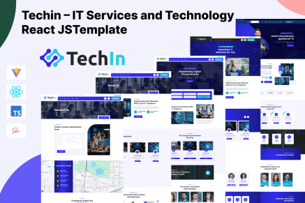Techin- IT Services and Technology React JS Template