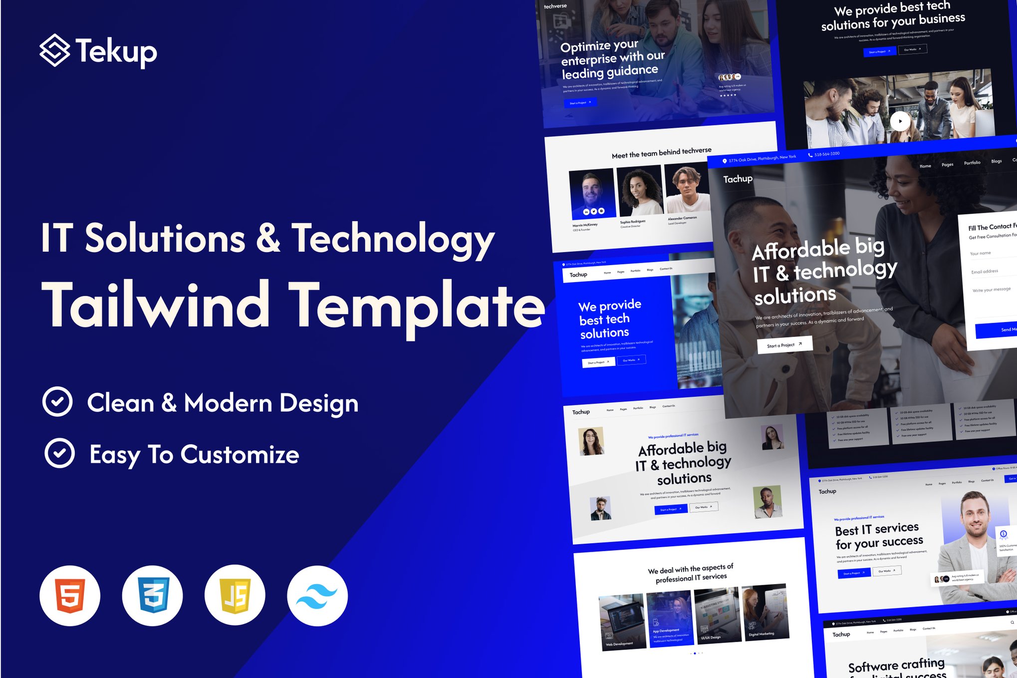 Tekup- Technology & IT Solutions Tailwind Template