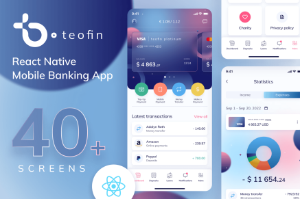 Teofin- Mobile Banking React Native Expo App