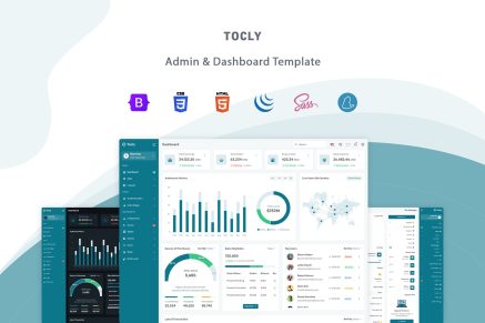 Tocly- Admin & Dashboard Template
