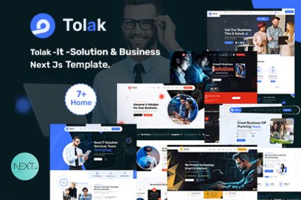Tolak- IT Solution & Business React Next Template