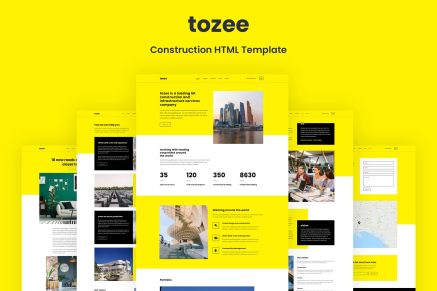 Tozee- Construction HTML Template