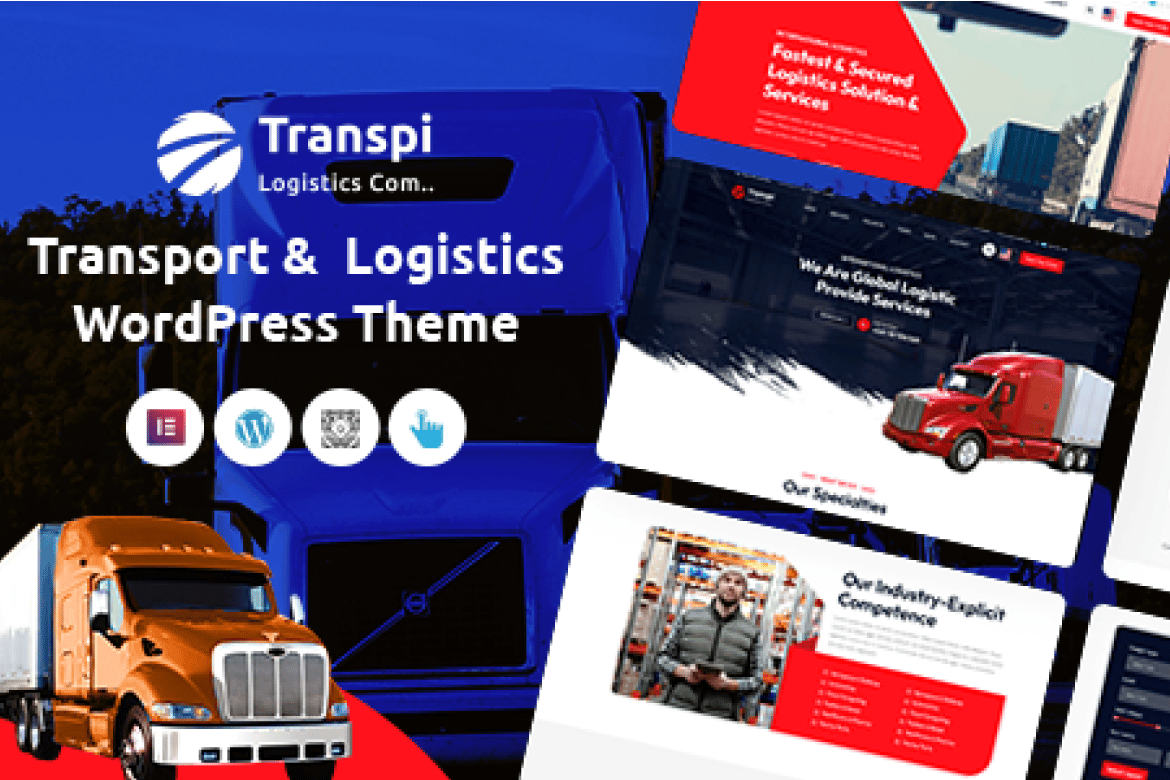 Transpi- Logistics and Transportation 1.0.7 WordPress Theme