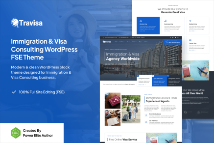Travisa- Immigration & Visa Consulting 1.0.1 WP Theme