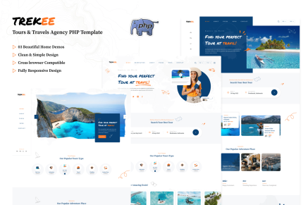 Trekee-Tours & Travels Agency PHP Template
