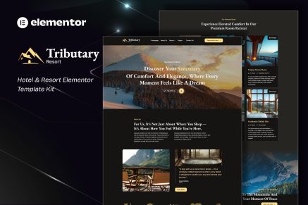 Tributary- Hotel & Resort Elementor Template Kit