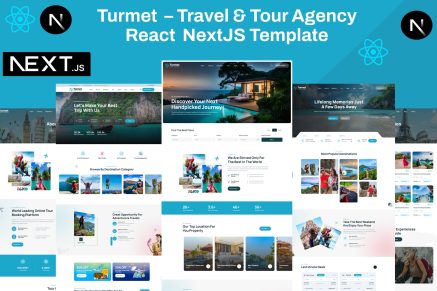 Turmet- Travel & Tour Agency React NextJS Template