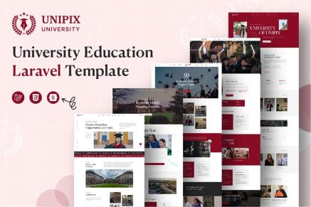 Unipix- University Education Laravel Template