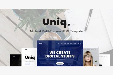 Uniq- Minimal Multipurpose Creative HTML Template