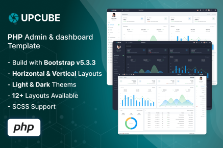 Upcube- PHP Admin & Dashboard Template