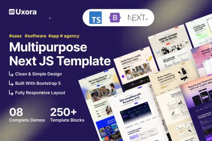 Uxora- Sass And software Next js Template