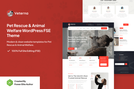Veterna- Pet Rescue & Animal Welfare 1.0.1 WP Theme
