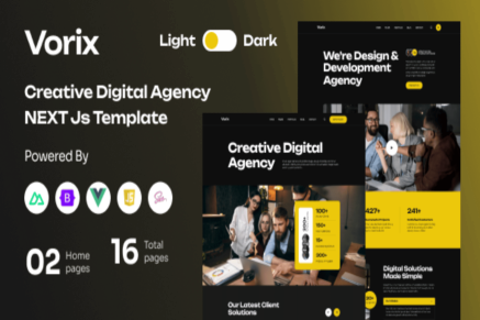 Vorix Creative Digital Agency Vue Nuxt Js Template