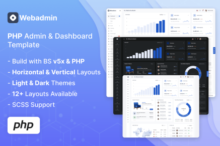 Webadmin- PHP Admin & Dashboard Template