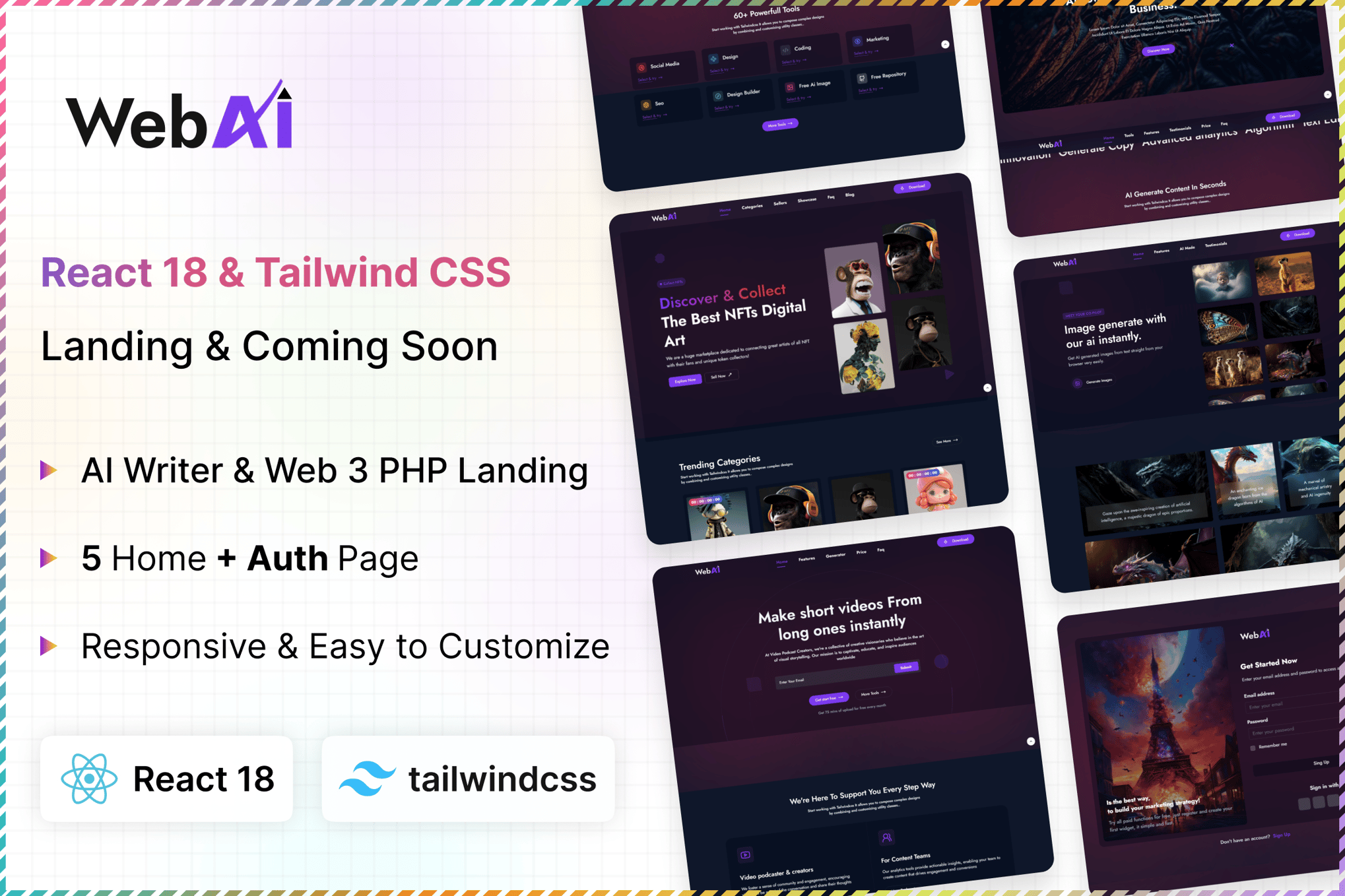 WebAi- AI Startup & Technology React Landing Template