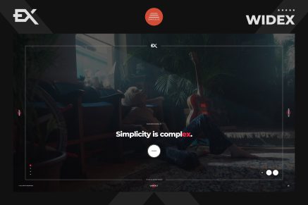 Widex- One Page Portfolio Template