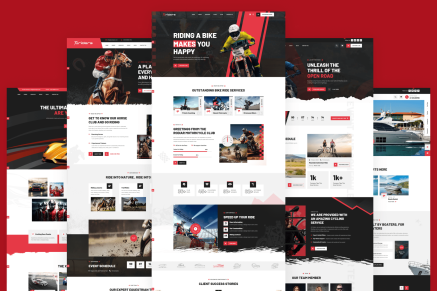 Xriders- Car and Motorcycle Rider’s Club HTML Template
