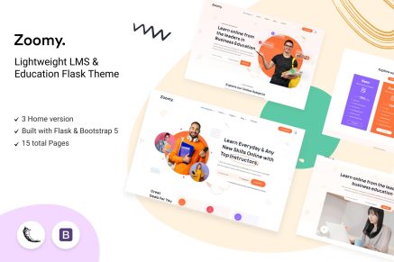 Zoomy- Lightweight LMS & Education Flask Theme