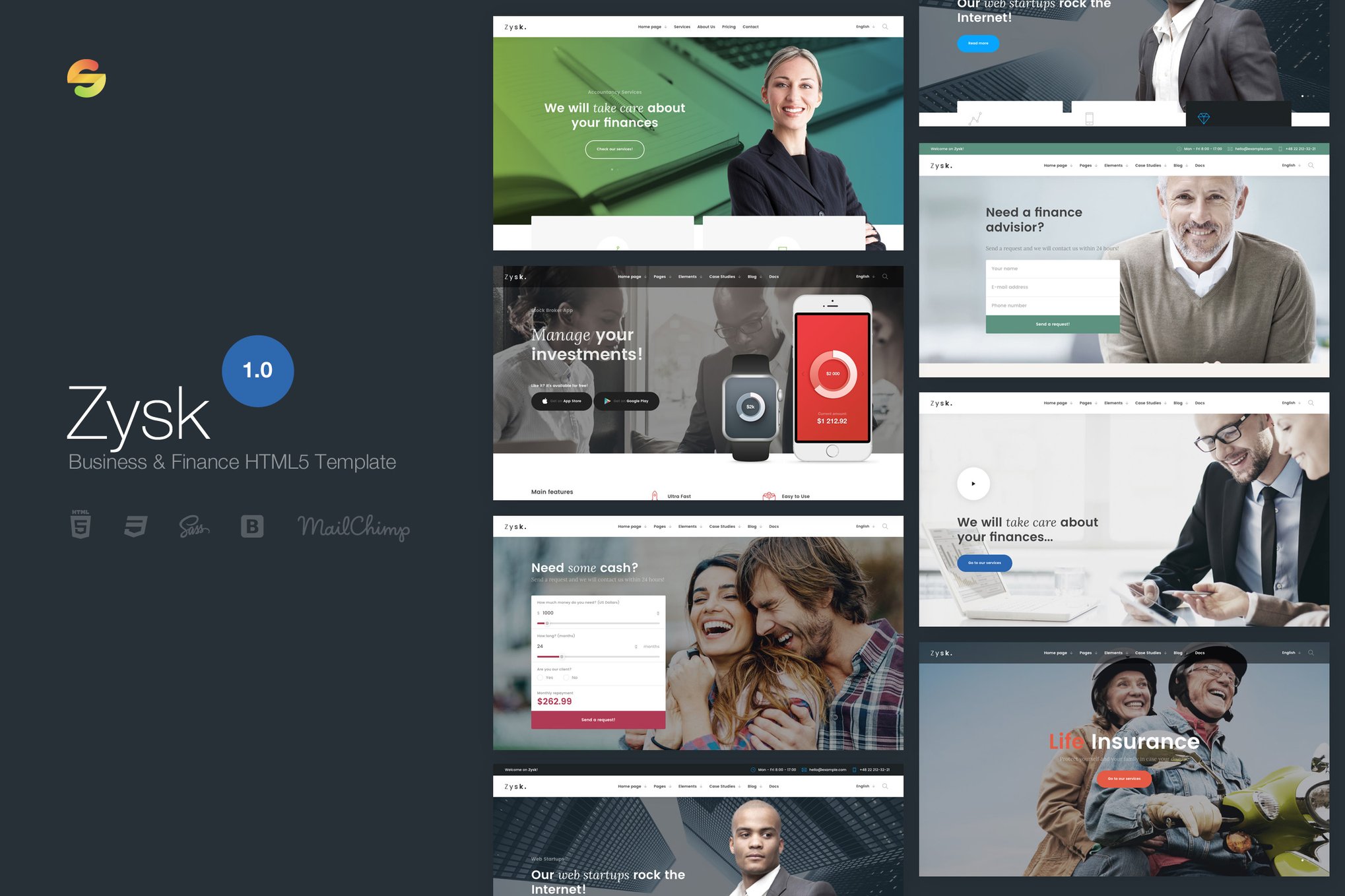 Zysk- Business & Finance HTML5 Template