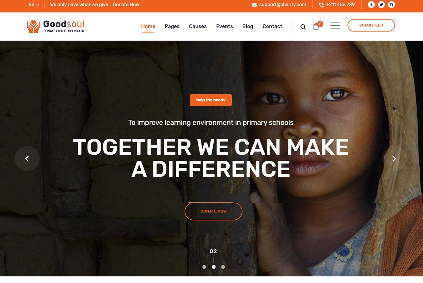 GoodSoul – Charity & Fundraising WordPress Theme 2.7