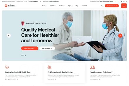 Micare – Medical and Health Care WordPress Theme 1.0.0
