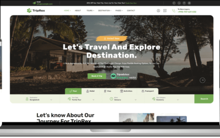 TripRex 1.1.0- Travel Agency and Tour Booking WordPress Theme