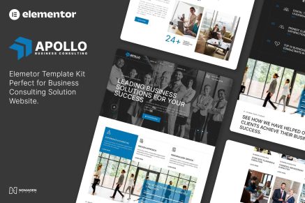 Apollo - Business Consulting Elementor TemplateKit