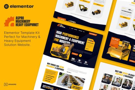 Aspro - Machinery & Heavy Equipment Elementor Template Kit