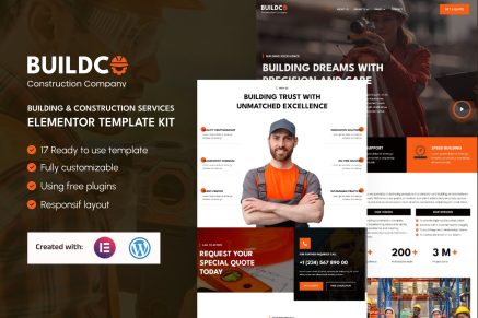 Buildco - Building & Construction Services Elementor Template Kit