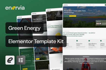 Enervia - Green Energy Elementor Template Kit