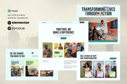 Funder - Non Profit & Charity Elementor Template Kit
