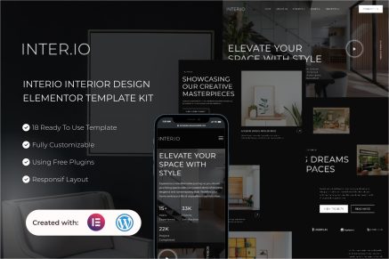 Interio - Interior Design Elementor Template Kit