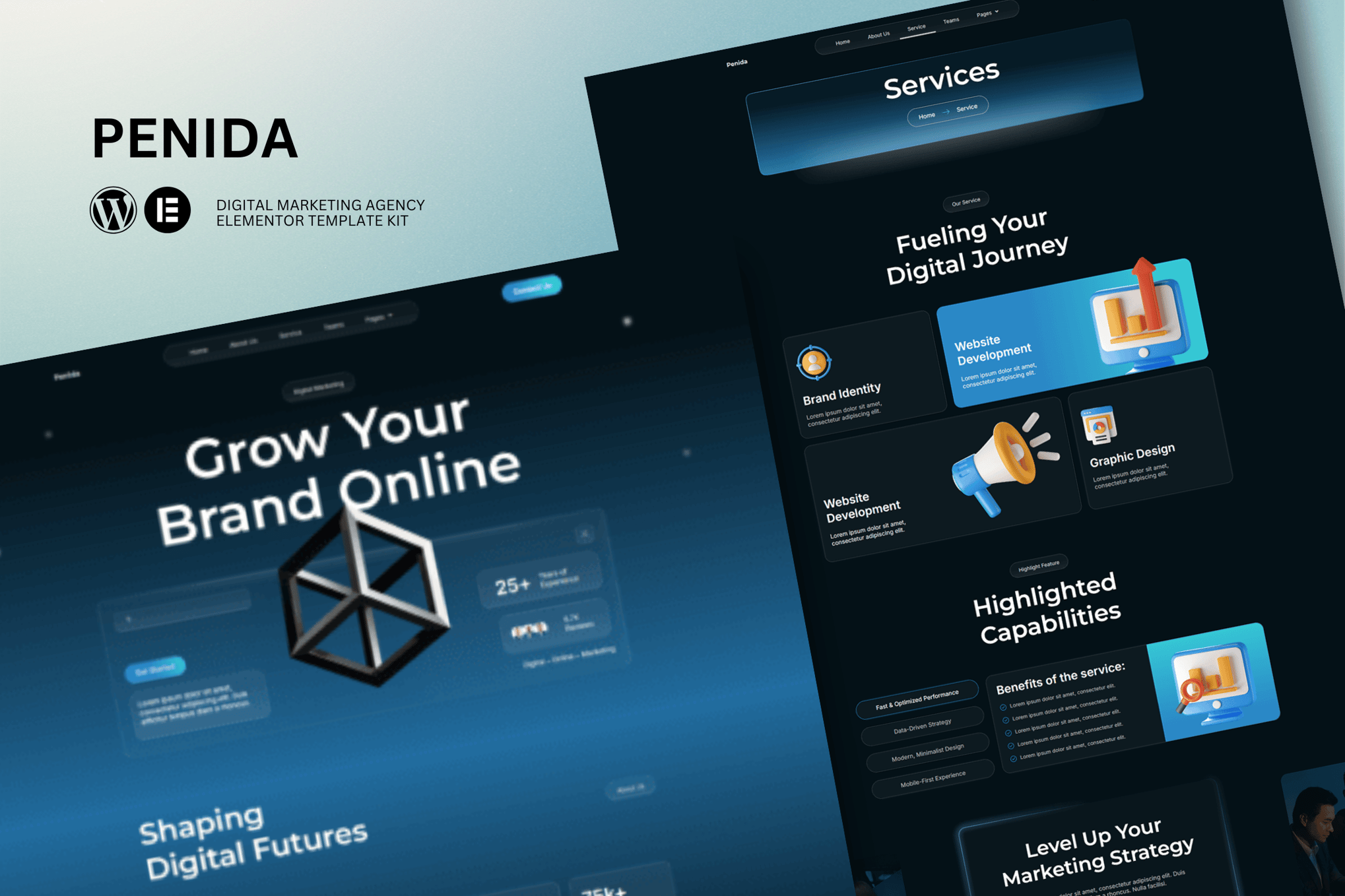 Penida - Digital Marketing Agency Elementor Template Kit