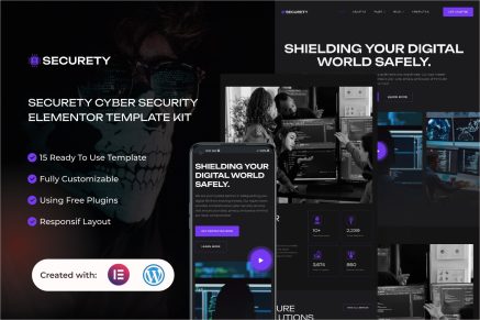 Securety - Cyber Security Service Elementor Template Kit